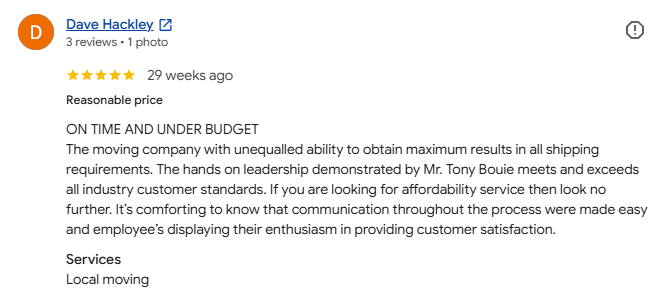 5 star local move review tacoma